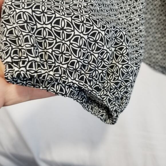 Banana Republic Blouse Small Split V Neck Button Popover Baby Doll - Picture 6 of 9